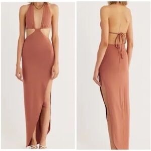 NWT never worn Rumer The label - Gia Halter Cut-Out Maxi Dress SMALL